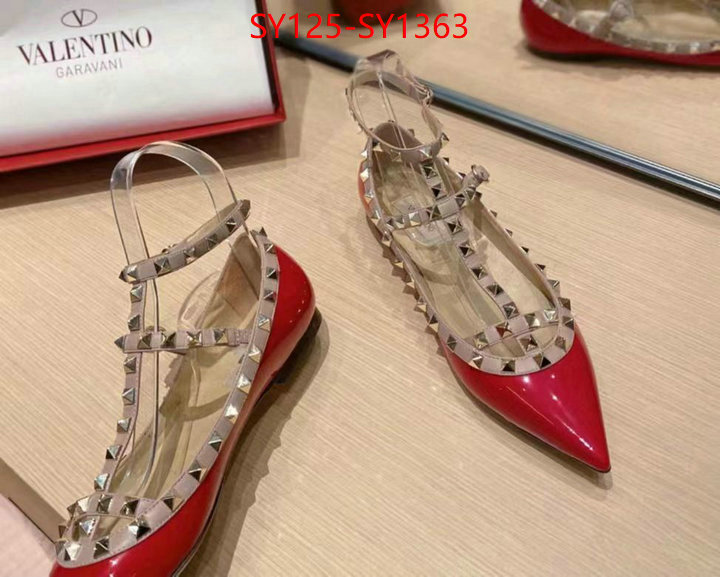 Women Shoes-Valentino,cheap replica ID: SY1363,$: 125USD