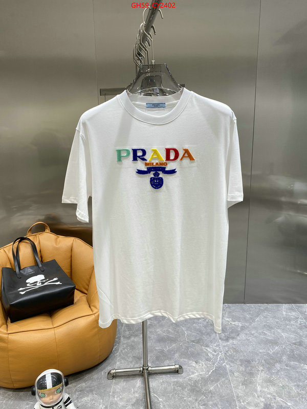 Clothing-Prada knockoff ID: CY2402 $: 59USD