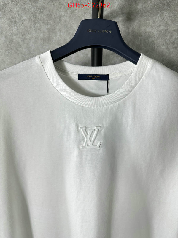 Clothing-LV top fake designer ID: CY2362 $: 55USD