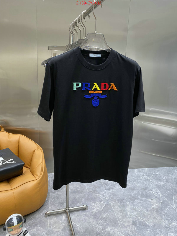 Clothing-Prada knockoff ID: CY2402 $: 59USD