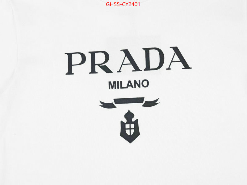 Clothing-Prada new designer replica ID: CY2401 $: 55USD