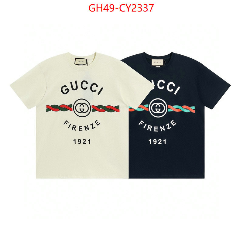 Clothing-Gucci exclusive cheap ID: CY2337 $: 49USD