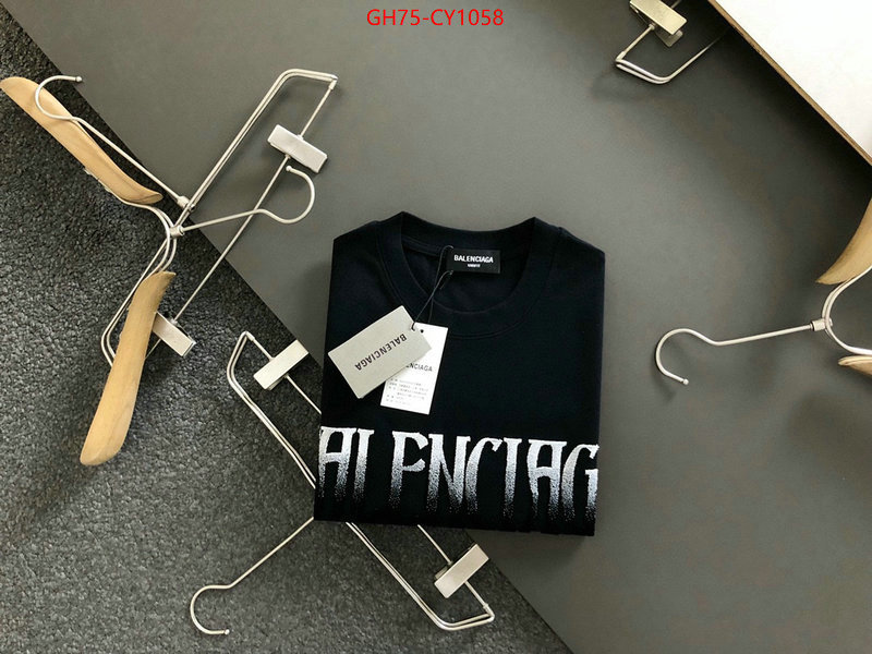 Clothing-Balenciaga,wholesale replica shop ID: CY1058,$: 75USD