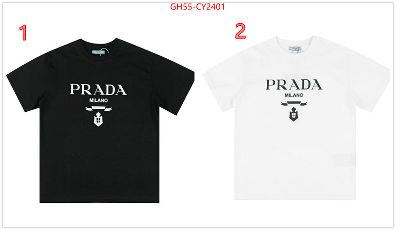 Clothing-Prada new designer replica ID: CY2401 $: 55USD