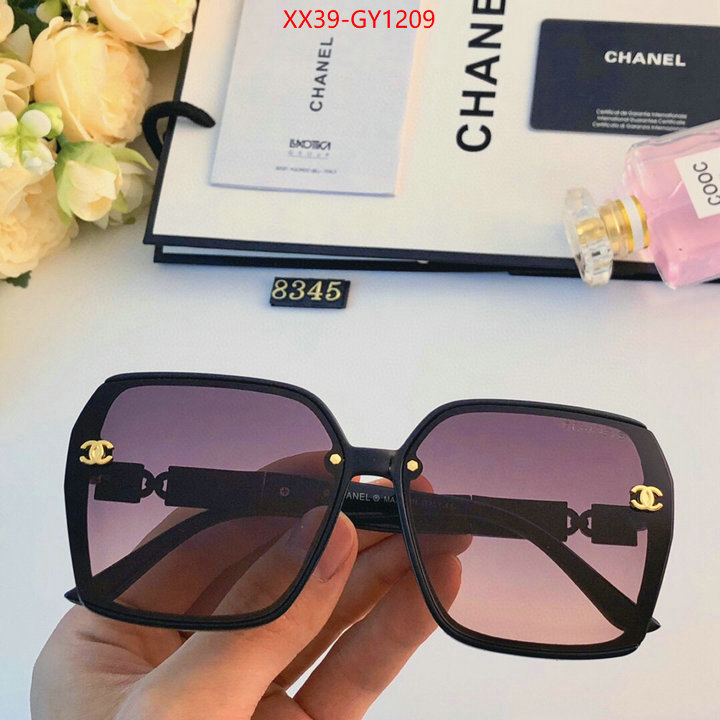 Glasses-Chanel,replica sale online ID: GY1209,$: 39USD