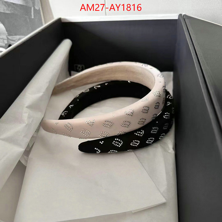 Hair band-Alexander Wang high quality perfect ID: AY1816 $: 27USD