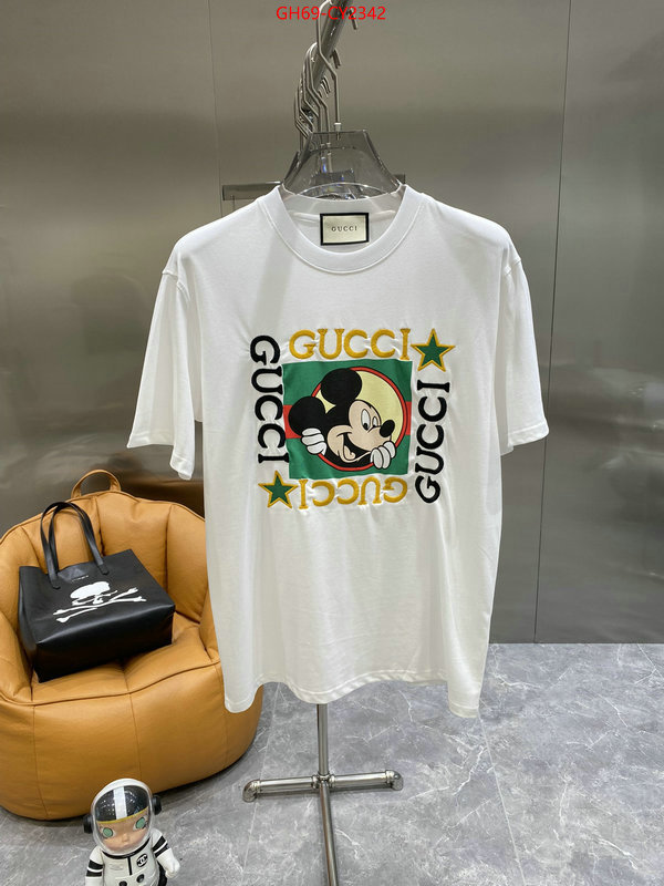 Clothing-Gucci where to buy replicas ID: CY2342 $: 69USD