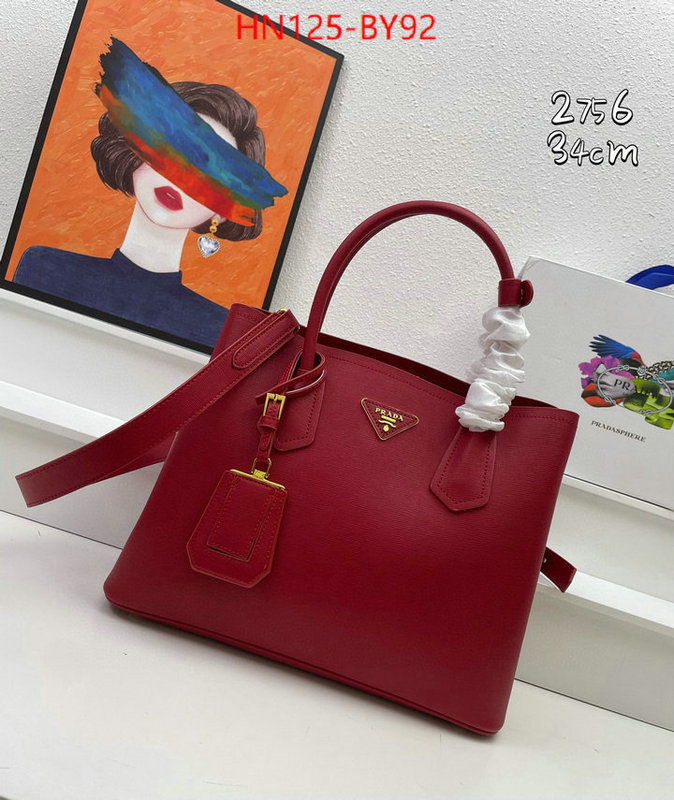 Prada Bags(4A)-Handbag-,shop cheap high quality 1:1 replica ID: BY92,$: 125USD