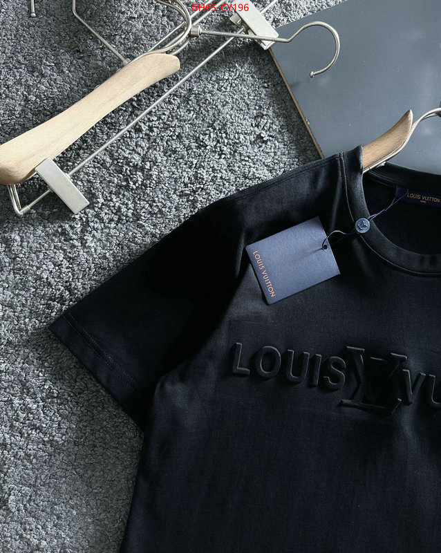 Clothing-LV,replica 2023 perfect luxury ID: CY196,$: 65USD