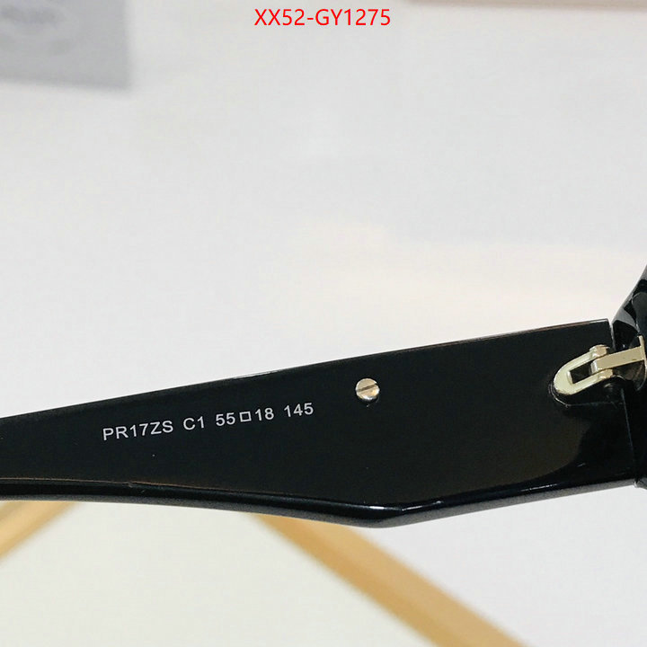 Glasses-Prada,wholesale imitation designer replicas ID: GY1275,$: 52USD