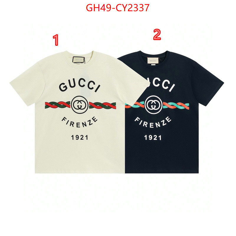 Clothing-Gucci exclusive cheap ID: CY2337 $: 49USD