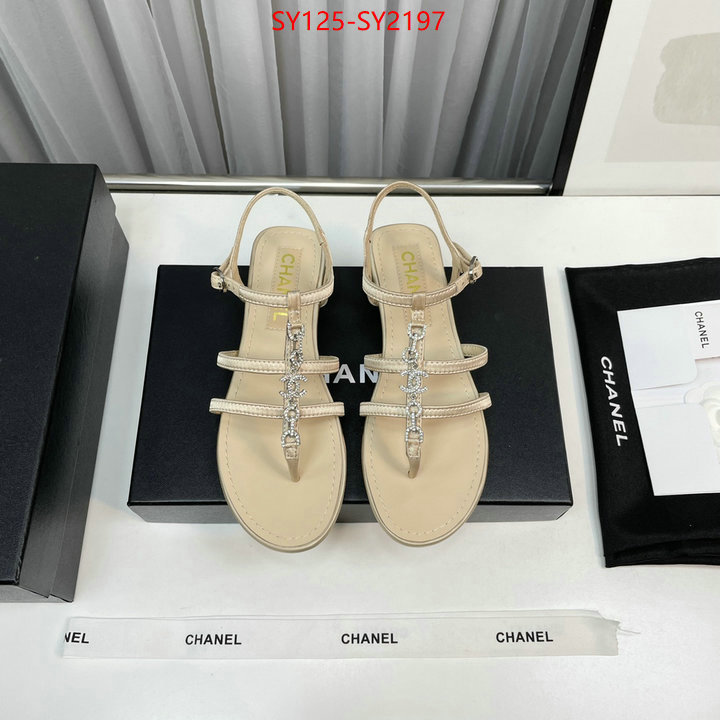 Women Shoes-Chanel best replica 1:1 ID: SY2197 $: 125USD