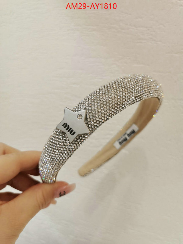 Hair band-MIU MIU aaaaa+ replica designer ID: AY1810 $: 29USD