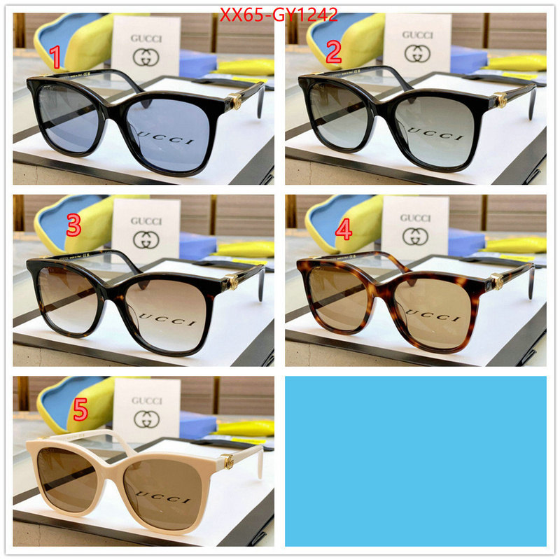 Glasses-Gucci,best quality fake ID: GY1242,$: 65USD