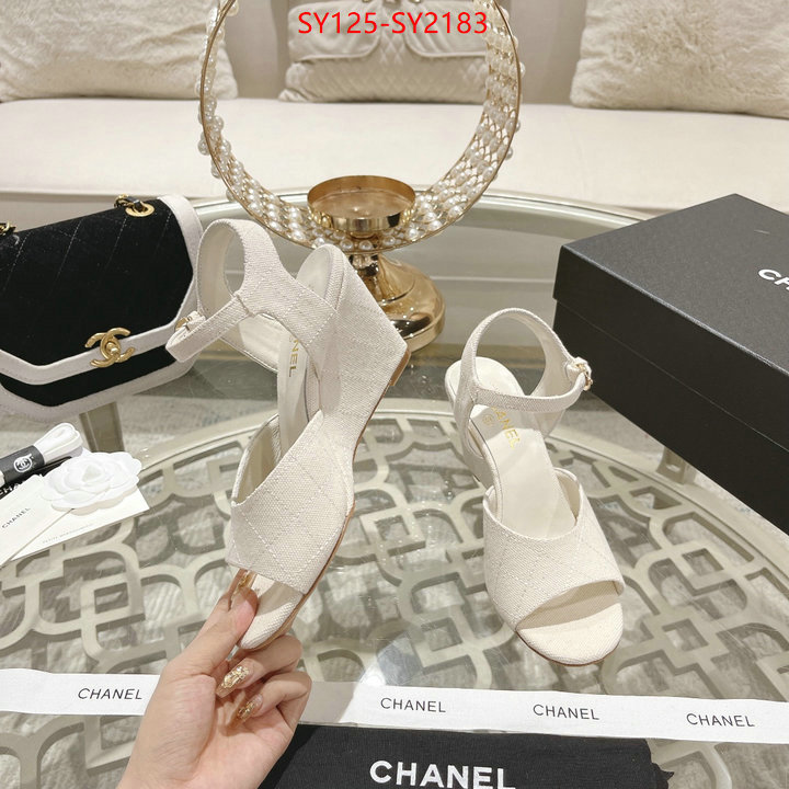 Women Shoes-Chanel luxury ID: SY2183 $: 125USD