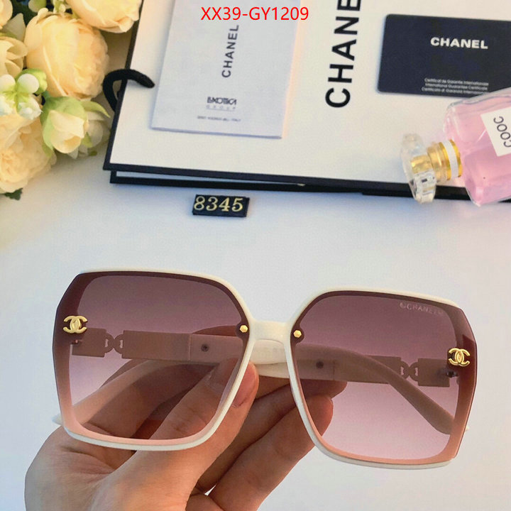 Glasses-Chanel,replica sale online ID: GY1209,$: 39USD