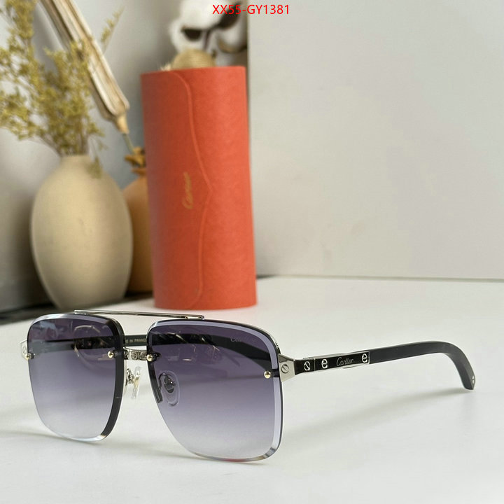 Glasses-Cartier,replica 1:1 ID: GY1381,$: 55USD