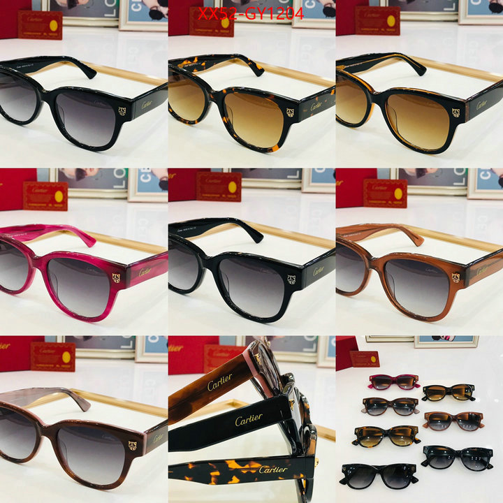 Glasses-Cartier,wholesale sale ID: GY1204,$: 52USD