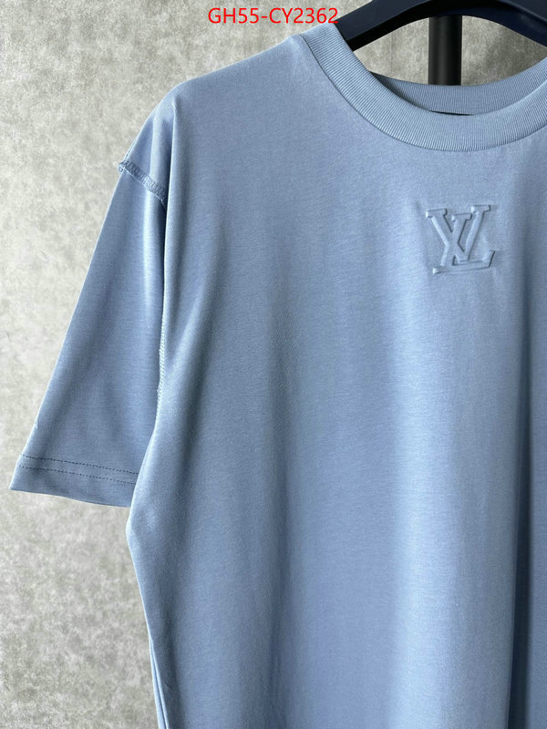 Clothing-LV top fake designer ID: CY2362 $: 55USD