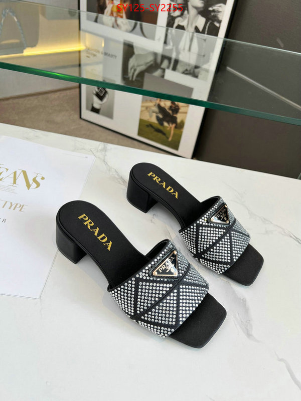 Women Shoes-Prada high quality replica designer ID: SY2255 $: 125USD