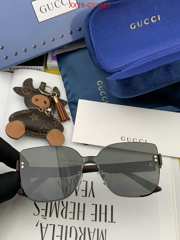 Glasses-Gucci,found replica ID: GY1427,$: 39USD