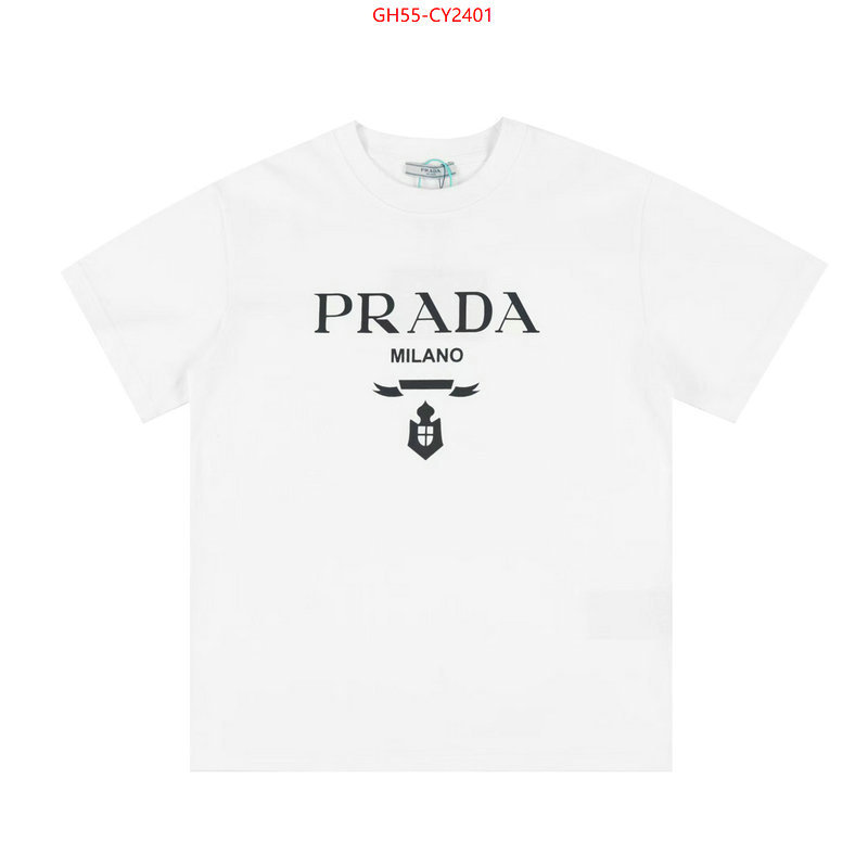 Clothing-Prada new designer replica ID: CY2401 $: 55USD