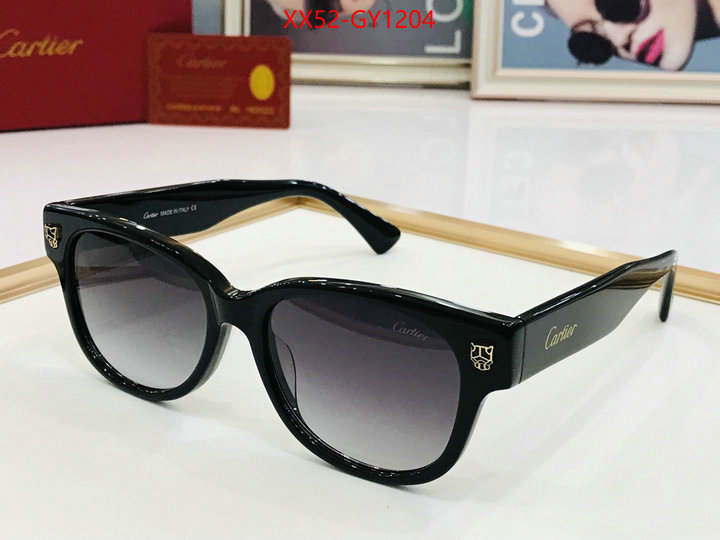 Glasses-Cartier,wholesale sale ID: GY1204,$: 52USD