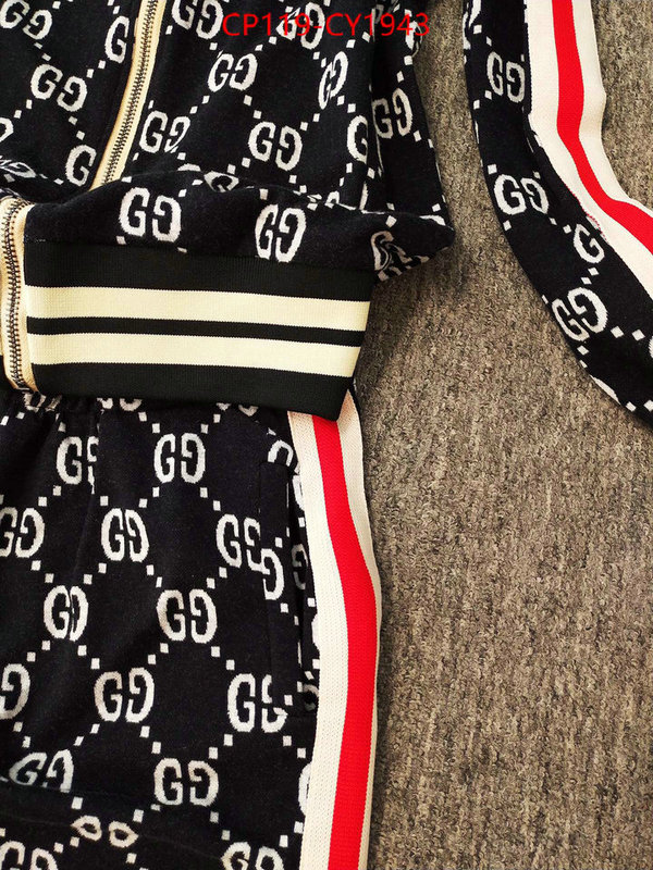 Clothing-Gucci replica 1:1 high quality ID: CY1943 $: 119USD