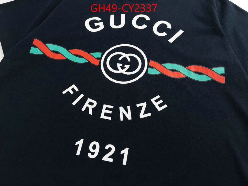 Clothing-Gucci exclusive cheap ID: CY2337 $: 49USD