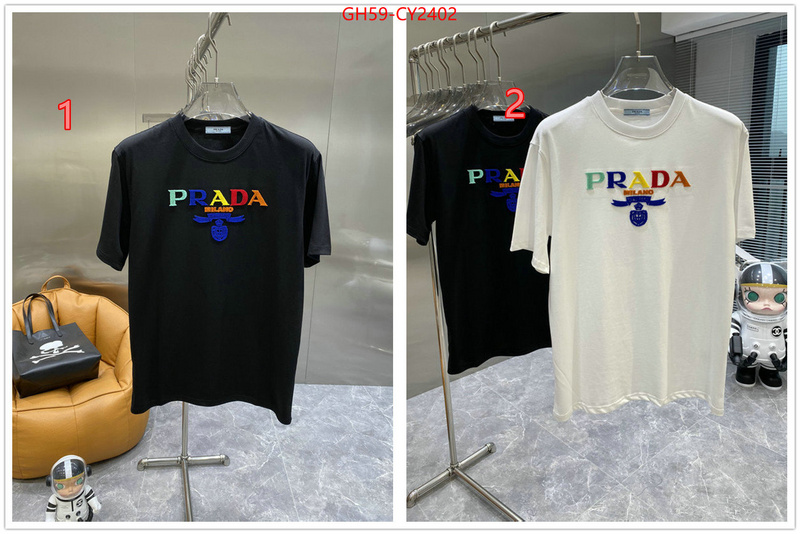 Clothing-Prada knockoff ID: CY2402 $: 59USD