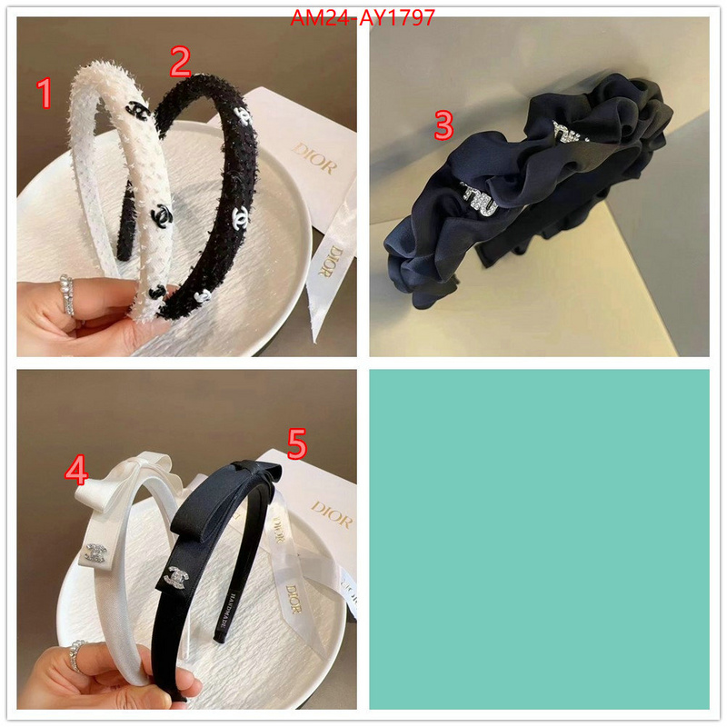 Hair band-Chanel outlet sale store ID: AY1797 $: 24USD