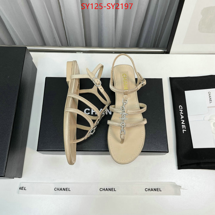 Women Shoes-Chanel best replica 1:1 ID: SY2197 $: 125USD