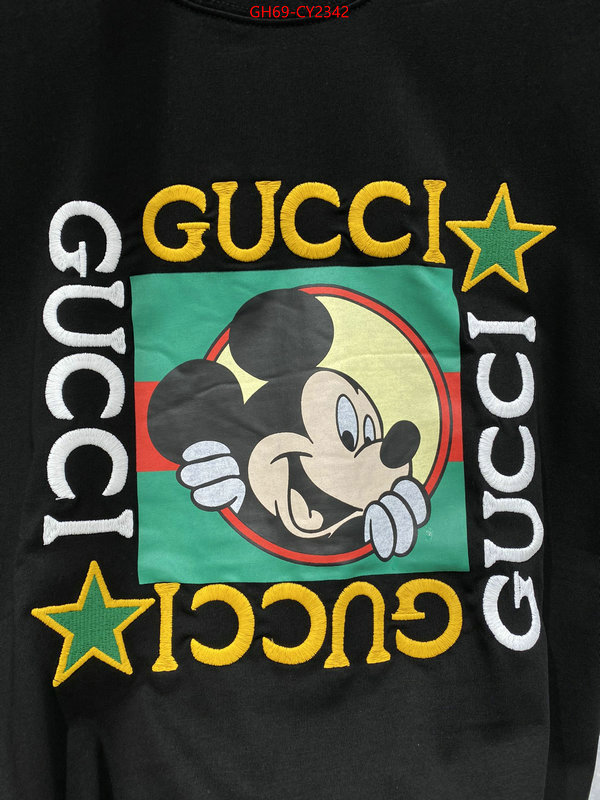 Clothing-Gucci where to buy replicas ID: CY2342 $: 69USD