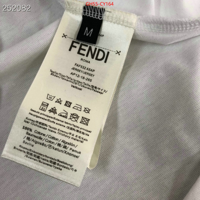 Clothing-Fendi,replica 2023 perfect luxury ID: CY164,$: 55USD
