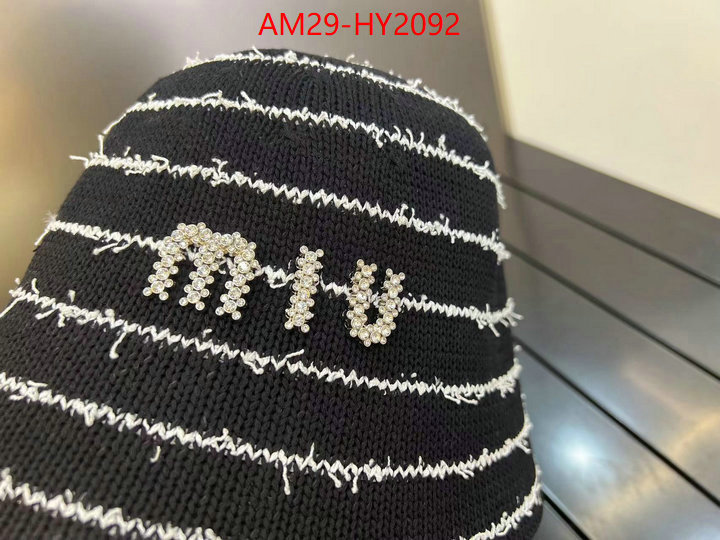 Cap(Hat)-Miu Miu top sale ID: HY2092 $: 29USD