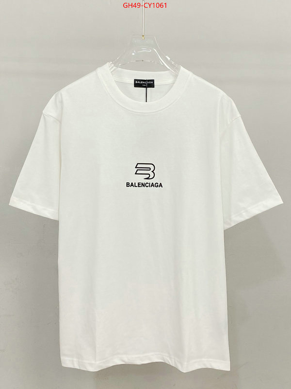 Clothing-Balenciaga,7 star quality designer replica ID: CY1061,$: 49USD