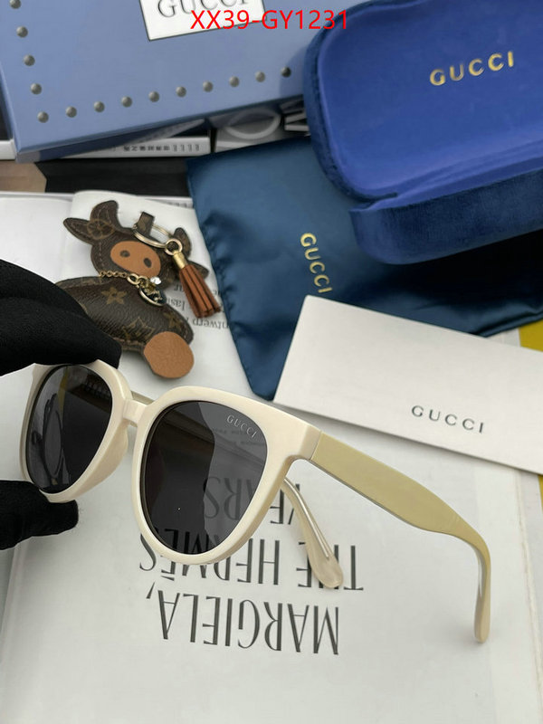 Glasses-Gucci,fake cheap best online ID: GY1231,$: 39USD