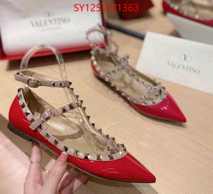 Women Shoes-Valentino,cheap replica ID: SY1363,$: 125USD