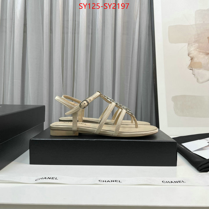 Women Shoes-Chanel best replica 1:1 ID: SY2197 $: 125USD