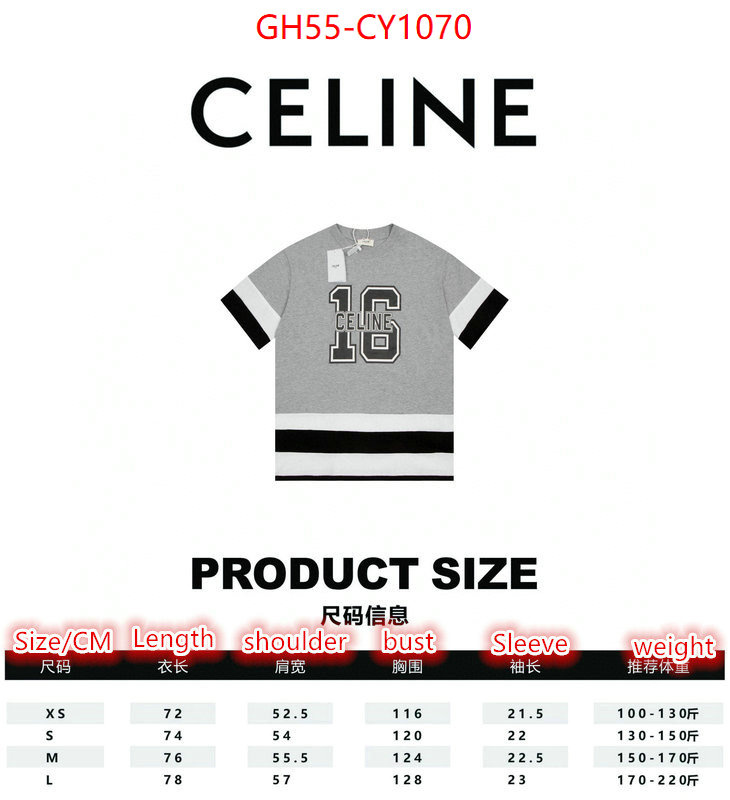 Clothing-Celine,what 1:1 replica ID: CY1070,$: 55USD