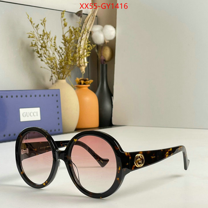 Glasses-Gucci,replica wholesale ID: GY1416,$: 55USD