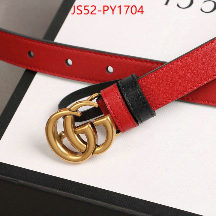 Belts-Gucci,top quality designer replica ID: PY1704,$: 52USD