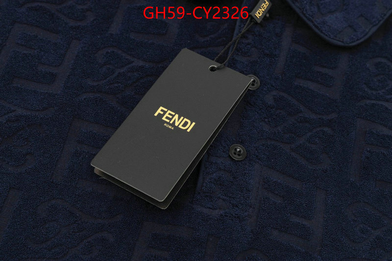 Clothing-Fendi designer high replica ID: CY2326 $: 59USD