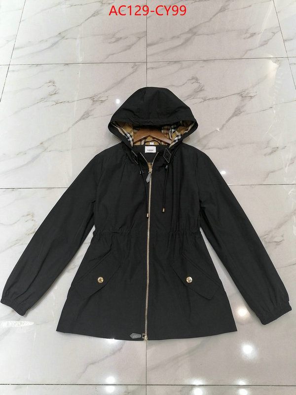 Clothing-Burberry,aaaaa+ replica designer ID: CY99,$: 129USD