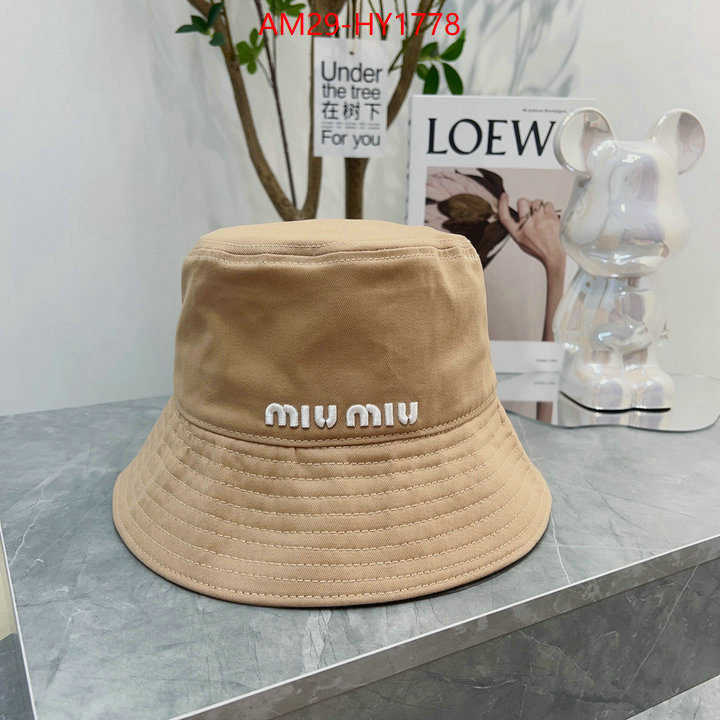 Cap(Hat)-Miu Miu shop now ID: HY1778 $: 29USD