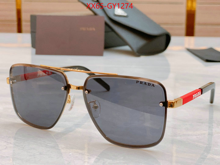Glasses-Prada,aaaaa replica designer ID: GY1274,$: 65USD