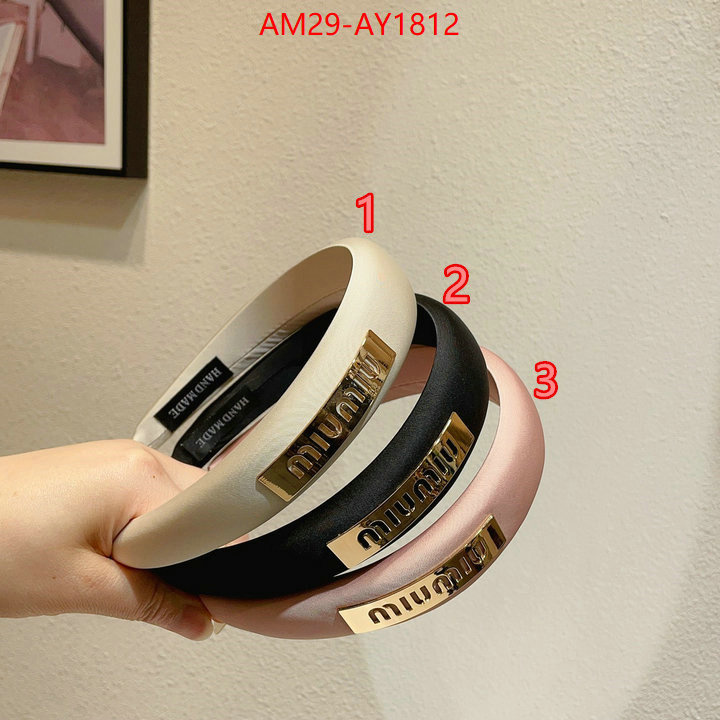 Hair band-MIU MIU luxury 7 star replica ID: AY1812 $: 29USD