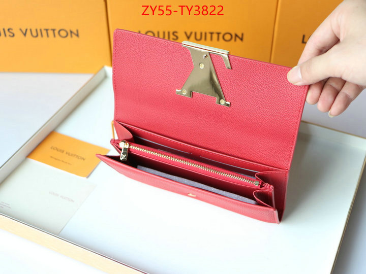 LV Bags(4A)-Wallet buying replica ID: TY3822 $: 55USD