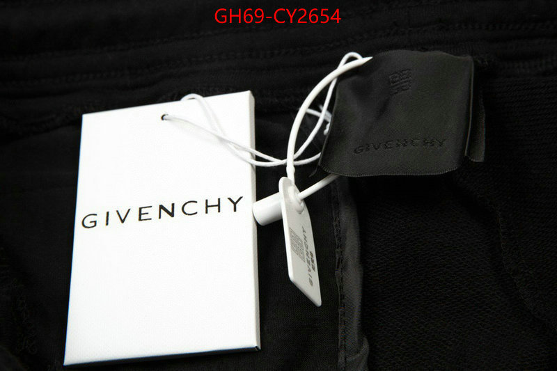 Clothing-Givenchy 2023 perfect replica designer ID: CY2654 $: 69USD