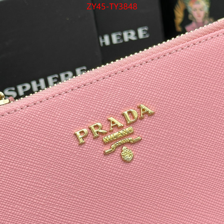Prada Bags (4A)-Wallet best site for replica ID: TY3848 $: 45USD